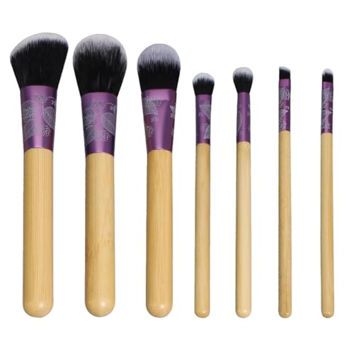 7 Stücke Make -up Pinsel Set Carving Muster Pulver Pulver Pulver Lidschatten Schönheitspinsel Werkzeug von KXQYIKYI