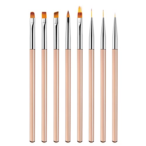 8pcs Acrylpinsel -Set Malerei Gel -Verlängerung Zeichnung Liner Stift Maniküre Werkzeug (e) von KXQYIKYI