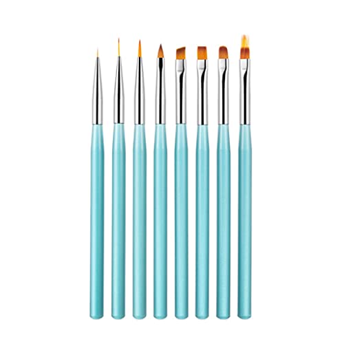 8pcs Acrylpinsel -Set Malerei Gel -Verlängerung Zeichnung Liner Stift Maniküre Werkzeug (e) von KXQYIKYI