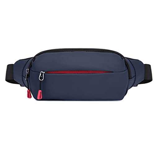 Brustbeutel Männlicher Männertuch Messenger -Tasche Kleiner Rucksack -Sport -Umhängetasche für Business Coin -Geldbörse (schwarz 31 cm*13 cm*4 cm) von KXQYIKYI