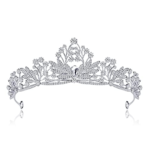 Crystal Crown Königin König Tiara und Kronfestigkeit Prom Bride Crown Hochzeit Tiara von KXQYIKYI