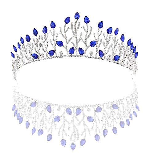 Elegante Crowcrowtiara Crystal Crowns Tiaras Hochzeit Haare Cessory Prom Party Geburtstag Prinzessin Tiara für Mädchen und Womebridal, Größe: 16 * 5,5 cm von KXQYIKYI