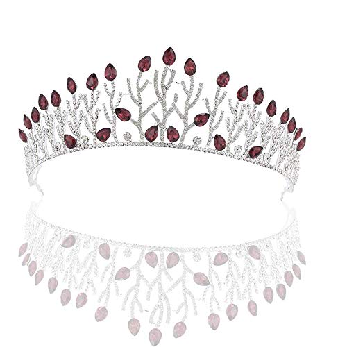 Elegante Crowcrowtiara Crystal Crowns Tiaras Hochzeit Haare Cessory Prom Party Geburtstag Prinzessin Tiara für Mädchen und Womebridal, Größe: 16 * 5,5 cm von KXQYIKYI