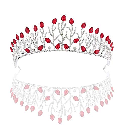 Elegante Crowcrowtiara Crystal Crowns Tiaras Hochzeit Haare Cessory Prom Party Geburtstag Prinzessin Tiara für Mädchen und Womebridal, Größe: 16 * 5,5 cm von KXQYIKYI