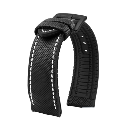 Fit für Longines Seiko Water Ghost Hamilton Serie Nylon Gummi -Bottom -Uhr -Gurt 20mm 22mm 23 Gurt Männer weiche wasserdichte Handgelenkband von KXQYIKYI