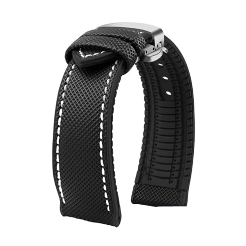 Fit für Longines Seiko Water Ghost Hamilton Serie Nylon Gummi -Bottom -Uhr -Gurt 20mm 22mm 23 Gurt Männer weiche wasserdichte Handgelenkband von KXQYIKYI