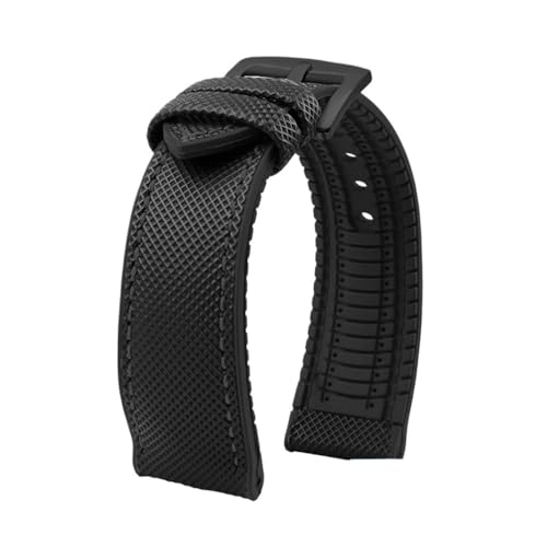 Fit für Longines Seiko Water Ghost Hamilton Serie Nylon Gummi -Bottom -Uhr -Gurt 20mm 22mm 23 Gurt Männer weiche wasserdichte Handgelenkband von KXQYIKYI