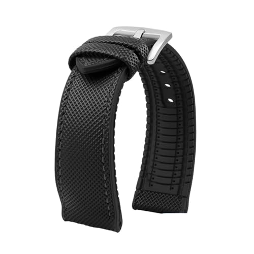 Fit für Longines Seiko Water Ghost Hamilton Serie Nylon Gummi -Bottom -Uhr -Gurt 20mm 22mm 23 Gurt Männer weiche wasserdichte Handgelenkband von KXQYIKYI