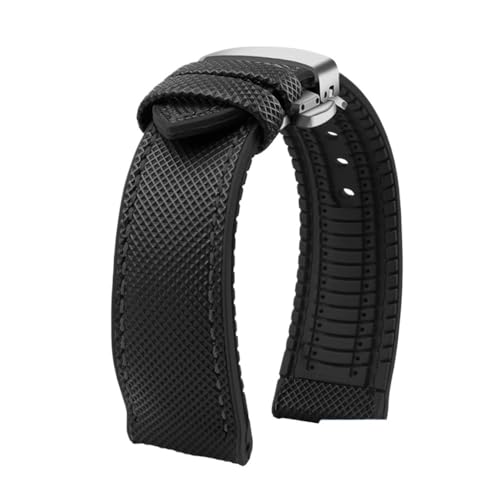 Fit für Longines Seiko Water Ghost Hamilton Serie Nylon Gummi -Bottom -Uhr -Gurt 20mm 22mm 23 Gurt Männer weiche wasserdichte Handgelenkband von KXQYIKYI
