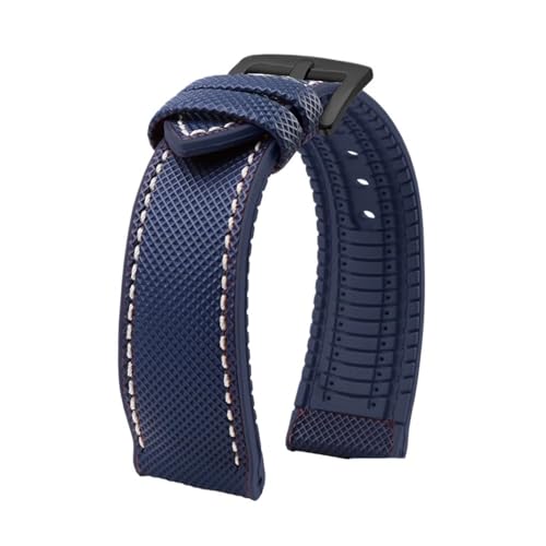 Fit für Longines Seiko Water Ghost Hamilton Serie Nylon Gummi -Bottom -Uhr -Gurt 20mm 22mm 23 Gurt Männer weiche wasserdichte Handgelenkband von KXQYIKYI
