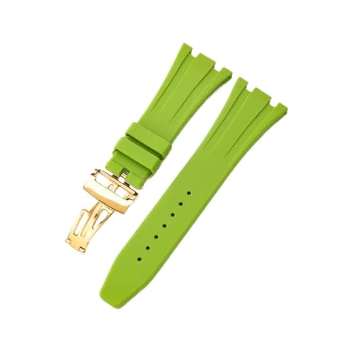 Fit für Seiko AP Royal Oak Watch Armband Silikon Orange Grün Blau 15400/26331/15500 wasserdichte Männer Frauen Gummi 28mm Uhren Bänder 28mm Uhrenbänder von KXQYIKYI