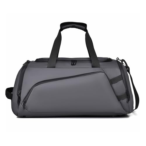 Fitnessbeutel Männer trocken und nasse Trennung mit 1 Umhängetasche Training Sporttasche große Kapazität Gepäck Rucksack Reisetasche (D) von KXQYIKYI