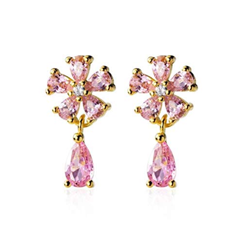 Für S925 elegante Frauen -Diamant -Drop -Ohrringe von KXQYIKYI