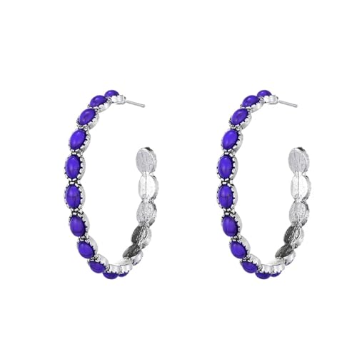 Gestüt Perlen Hoop für Frauen rund Boho Vintage Ohrringe Gestüt Perlen Hoop für Frauen rund Boho Vintage Ohrringe von KXQYIKYI