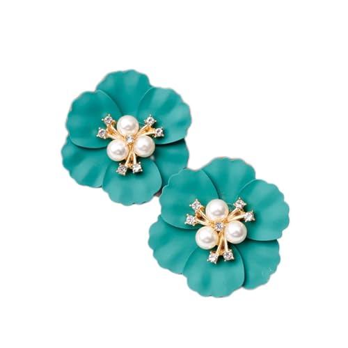 Große Perlenblume Vintage Crystal Damen Ohrstolder Hochzeitsfeier Geburtstagsgeschenk High-End-Ohrringe von KXQYIKYI