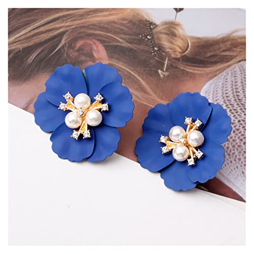 Große Perlenblume Vintage Crystal Damen Ohrstolder Hochzeitsfeier Geburtstagsgeschenk High-End-Ohrringe von KXQYIKYI