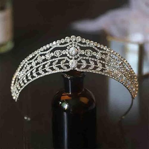 Haarschmuck Krone Tiaras für Frauen CC Crown für Frauen Hochzeit Haarzubehör Braut Kopfstück Engagement Schmuck 100% handgefertigte Vintage -Tiaras und Kronen von KXQYIKYI
