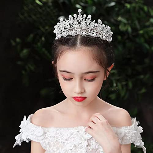 Haarschmuck Krone Tiaras für Frauen Kinder Krone Tiara Prinzessin kleines Mädchen Krone Geburtstag Pearl Girl Haar Ornamente Stufe Performance Show Accessoires von Gagalu Haarschmuck Krone Tiaras für Frauen Kinder Krone Tiara Prinzessin kleines Mädchen Krone Geburtstag Pearl Girl Haar Ornamente Stufe Performance Show Accessoires von Gagalu von KXQYIKYI