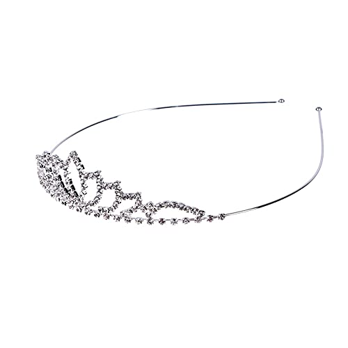 Haarschmuck Krone Tiaras für Frauen Mode Prinzessin Rassonstone Tiaras Kronen Stirnband Frauen Mädchen Braut Prom Kronen Hochzeitsfeier Schmuck Haarkristallzubehör Accessoires von KXQYIKYI