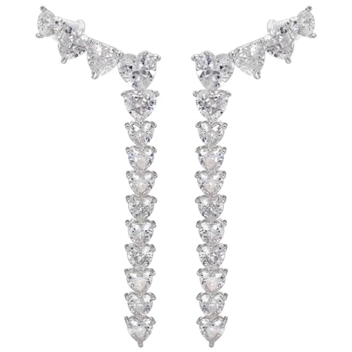 Herz Dangle Quaste Bolde Ohrringe Frauen von KXQYIKYI