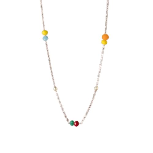 KXQYIKYI 925 farbenfrohe Perlen stapelbare Halskette Multilevel -Kette für Frauen KXQYIKYI 925 farbenfrohe Perlen stapelbare Halskette Multilevel -Kette für Frauen von KXQYIKYI