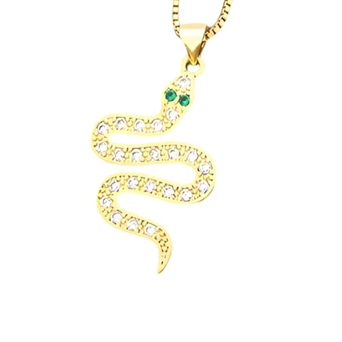 KXQYIKYI Accessoires gefüllte Schlangen Halskette für Frauen und Männer, mehrfarbige Schlangen Halskette Tieranhänger exquisit von KXQYIKYI