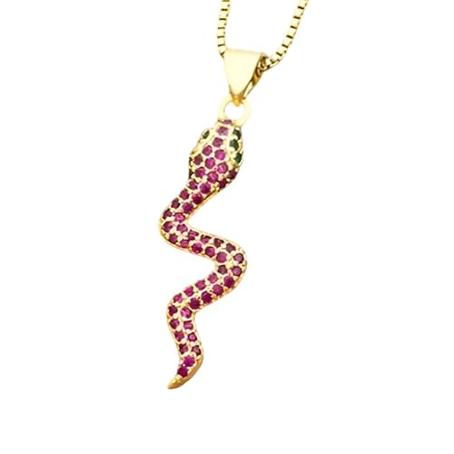 KXQYIKYI Accessoires gefüllte Schlangen Halskette für Frauen und Männer, mehrfarbige Schlangen Halskette Tieranhänger exquisit KXQYIKYI Accessoires gefüllte Schlangen Halskette für Frauen und Männer, mehrfarbige Schlangen Halskette Tieranhänger exquisit von KXQYIKYI