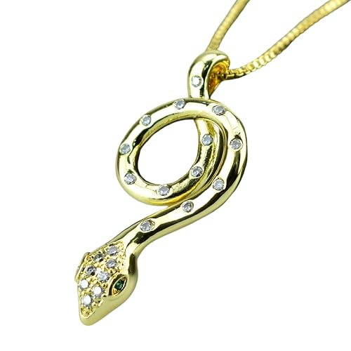 KXQYIKYI Accessoires gefüllte Schlangen Halskette für Frauen und Männer, mehrfarbige Schlangen Halskette Tieranhänger exquisit von KXQYIKYI