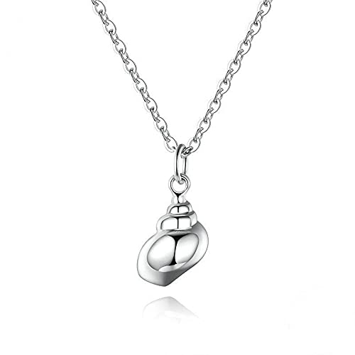 KXQYIKYI Accessorie Sterling Silber Halskette für Frauen Marine Conch Trendy minimalistische Frauen -Anhänger Halskette einzigartiger zierlicher Koreaner von KXQYIKYI