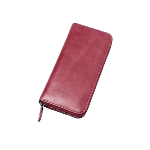 KXQYIKYI Cowide Visitenkarte Koffer Frauen Brieftaschen Geldbörsen Geldclips blockieren Brieftaschen Leder Geld Organisatoren Handtaschen (Größe: lila) von KXQYIKYI