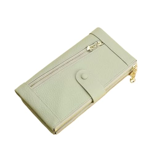 KXQYIKYI Damen -Kuhläden -Geldbeutel Leder Lang Geld Clips Geldbeutel Handtaschen Visitenkartenkoffer (Größe: Grün) von KXQYIKYI