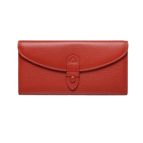 KXQYIKYI Echte Lederbrieftaschen Frauen Visitenkartenhüllen Handtaschen Kuhläden Geldclips Geldbörsen Abendbeutel (Größe: Orange) von KXQYIKYI
