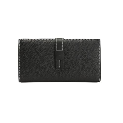 KXQYIKYI Echte Lederkartenkoffer Frauen Business Brieftaschen Geldbörsen Geldclips blockieren Brieftaschen Handtaschen (Größe: Schwarz) von KXQYIKYI