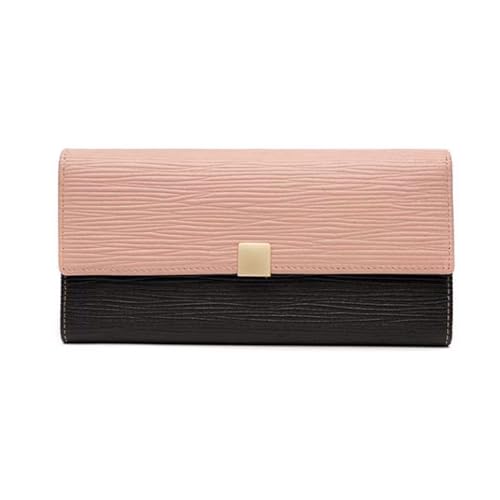 KXQYIKYI Echte Lederkartenkoffer Frauen Business Brieftaschen Geldbörsen Geldclips blockieren Brieftaschen Handtaschen Abendbeutel (Größe: Pink) von KXQYIKYI