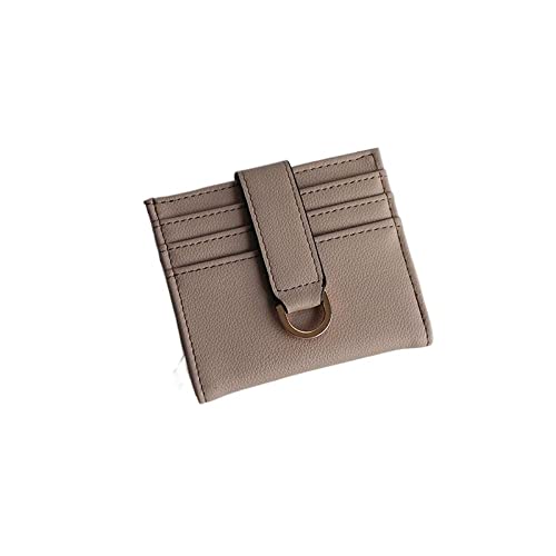 KXQYIKYI Feste Farbmänner/Frauen -ID -Kartenhalterpakete Leder Multi -Slot Mini Brieftaschenabdeckung Slim Reißverschluss Geldbeutel von KXQYIKYI