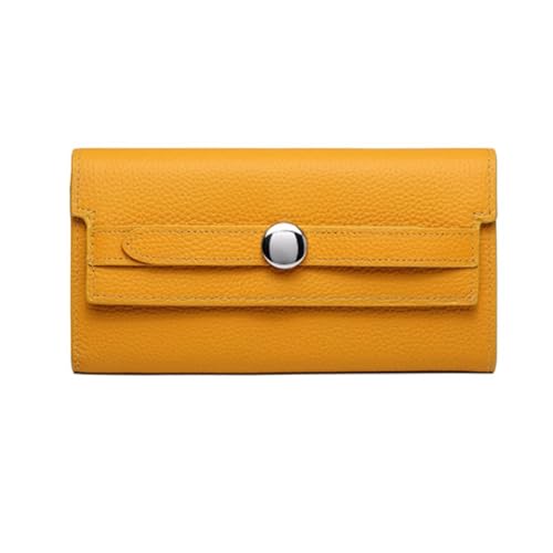 KXQYIKYI Frauen Brieftaschen Cowide Langes Geld Clips Visitenkartenhüllen echte Lederverständer Handtaschen (Größe: braun) von KXQYIKYI