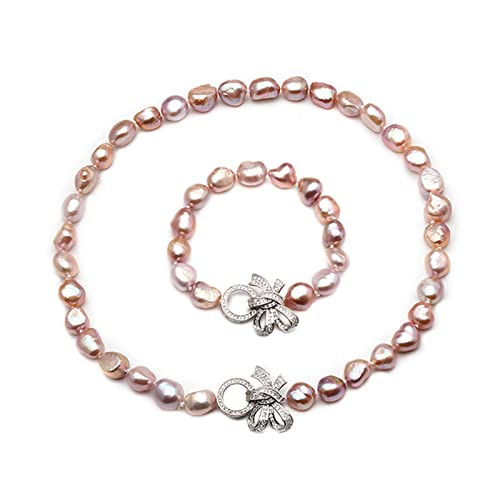 KXQYIKYI Frauen Halsketten Barock 925 Silber weiß natürlicher Süßwasser -Perlenschmuckstücke echte Perlenketten -Armband -Schmucksets KXQYIKYI Frauen Halsketten Barock 925 Silber weiß natürlicher Süßwasser -Perlenschmuckstücke echte Perlenketten -Armband -Schmucksets von KXQYIKYI