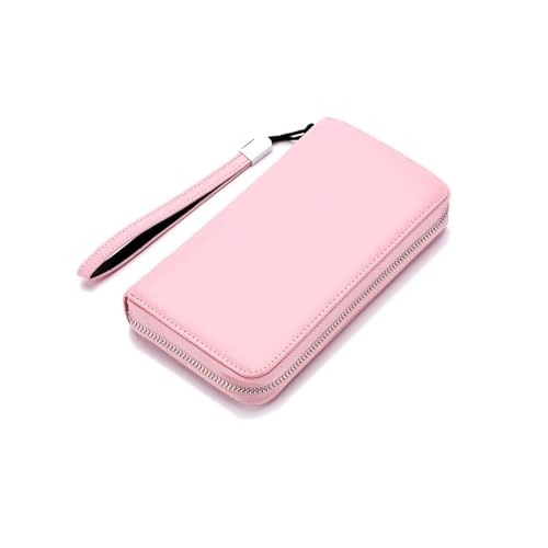 KXQYIKYI Frauen Visitenkartenkoffer Brieftaschen Geldbörsen Geld Organisatoren Handtaschen echte Leder -Geld Clips Blockieren Brieftaschen (Größe: Pink) von KXQYIKYI