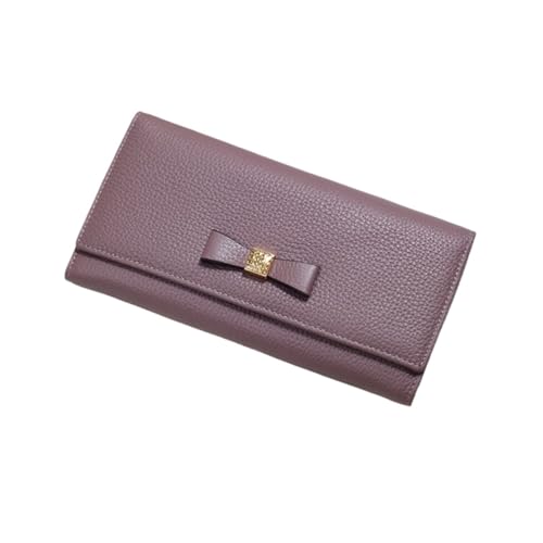 KXQYIKYI Frauen mit Kuhläden Brieftaschen Geldbörsen Guoval Case Case Geld Clips blockieren Brieftaschen Geld Organisatoren Lederhandtaschen (Größe: lila) von KXQYIKYI