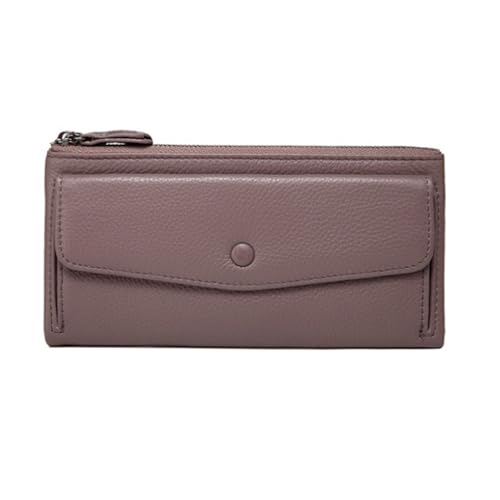 KXQYIKYI Geldclips Visitenkartenkoffer Frauen Brieftaschen Handtaschen blockieren Brieftaschen echte Ledermünze Geldbeutel (Größe: lila) von KXQYIKYI