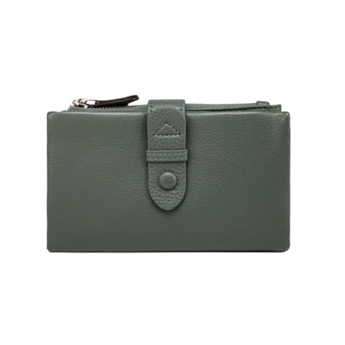 KXQYIKYI Geldclips Visitenkartenkoffer Frauen blockieren Brieftaschen echte Ledermünzenbeutel Beutel Handtaschen (Größe: Schwarz) von KXQYIKYI