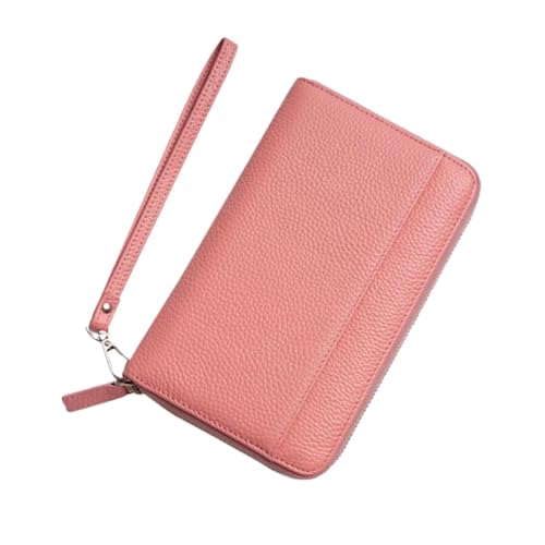 KXQYIKYI Handtaschen Visitenkartenkoffer Frauen Brieftaschen Geldklammern echte Ledermünzbeutel Beutel blockieren Brieftaschen (Größe: Grau) von KXQYIKYI