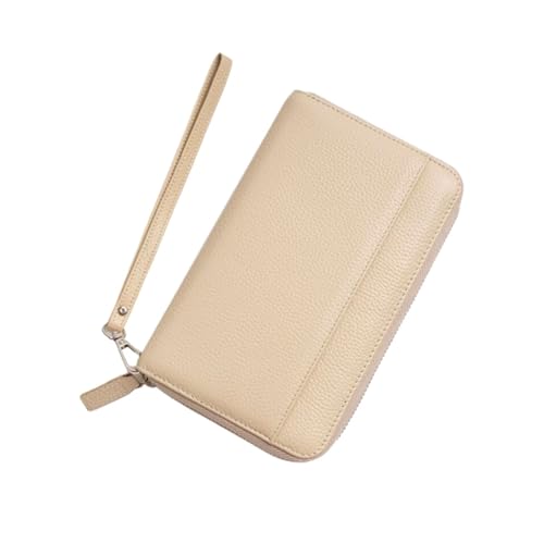 KXQYIKYI Handtaschen Visitenkartenkoffer Frauen Brieftaschen Geldklammern echte Ledermünzbeutel Beutel blockieren Brieftaschen (Größe: Grau) von KXQYIKYI