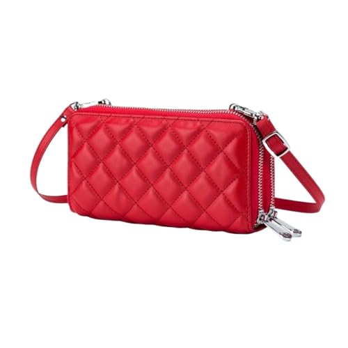 KXQYIKYI Handtaschen echte Lederversuche Frauen Brieftaschen Visitenkarten Koffer Cowide Long Money Clips Umhängetaschen (Größe: Blau) von KXQYIKYI