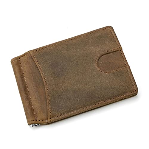 KXQYIKYI Herren Leder Brieftaschen Brieftasche Dollar Cash Card Herren -Clip Wallet Bifold Short (B, One Size) von KXQYIKYI