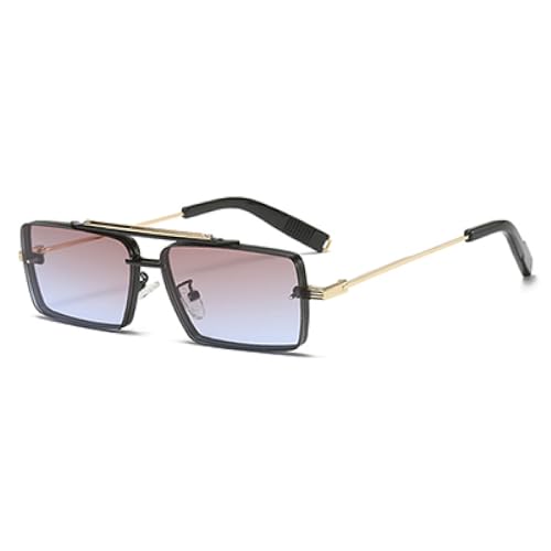 KXQYIKYI Luxus-Sonnenbrille für Herren, klein, rechteckig, Farbverlauf, blendfrei, UV400 KXQYIKYI Luxus-Sonnenbrille für Herren, klein, rechteckig, Farbverlauf, blendfrei, UV400 von KXQYIKYI