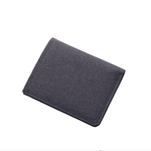 KXQYIKYI Männer Brieftaschen solide einfache Leinwand Münzkarten Tasche Mini Klappgeld Geldverbesser von KXQYIKYI