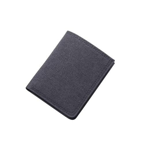 KXQYIKYI Männer Kurzerbringliche Geldbörse Geldbörse Herren Geldbeutel Münzbeutelkartenhalter Kurzer vertikaler Leinwand Brieftasche von KXQYIKYI