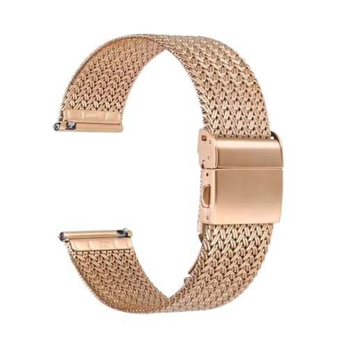 KXQYIKYI Metal Watch Bands 316L Edelstahl 14mm 16mm 18 mm 20mm 20mm 22 mm gewebte Mesh Schnellfreisetzungsgurte für Männer und Frauen von KXQYIKYI
