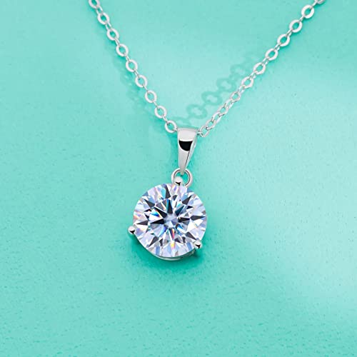 KXQYIKYI Moissanit Anhänger Halskette für Frauen Schmuck 925 Sterling Silber Diamond Nackenkette Halsketten KXQYIKYI Moissanit Anhänger Halskette für Frauen Schmuck 925 Sterling Silber Diamond Nackenkette Halsketten von KXQYIKYI